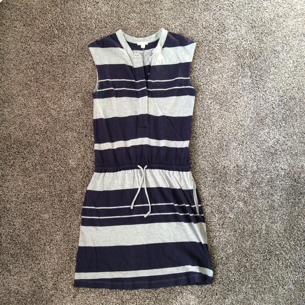 GAP Women's Sleeveless Pocketed Dress Gray & Blue Size XS